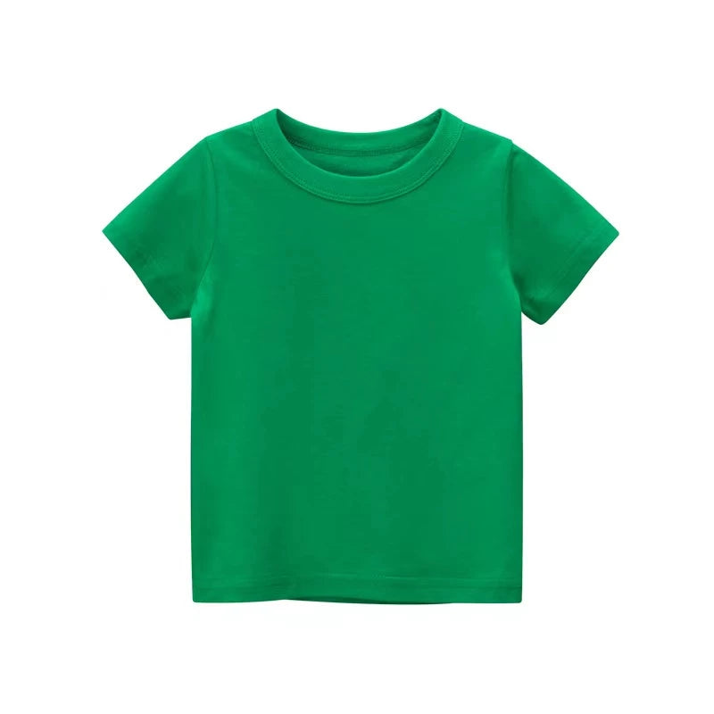 100% Cotton Boys Girls T-shirt Toddlers Baby