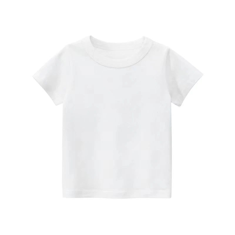 100% Cotton Boys Girls T-shirt Toddlers Baby