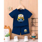 MINION Pattern T-Shirt Set for Boys and Girls Ages 1-8 Years