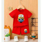 MINION Pattern T-Shirt Set for Boys and Girls Ages 1-8 Years