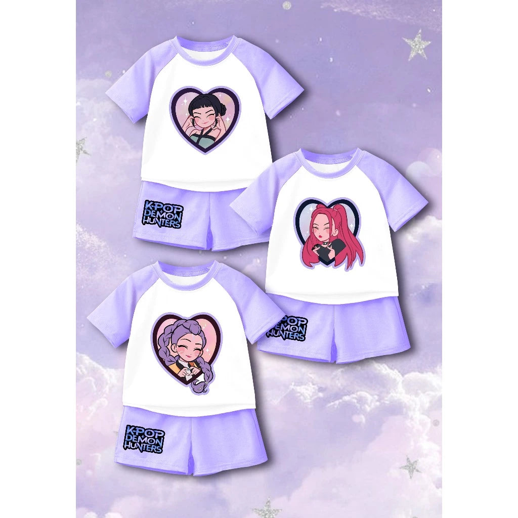 Cute Chibi Kp0p Dem0n Hunters Terno For Kids