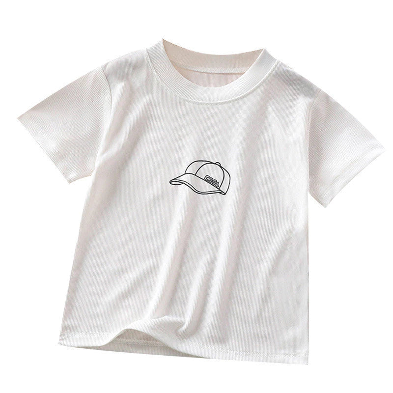 Children Ice Silk Short-Sleeved T-Shirt